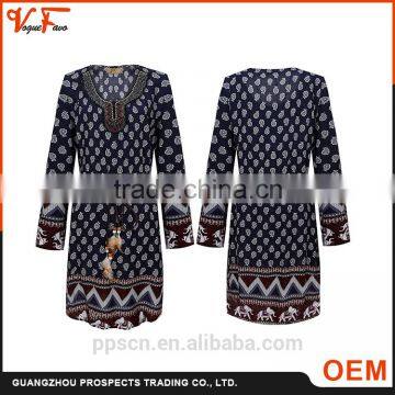High quality long sleeve one-piece Set black and white insert Button Belt Decoration plus size new ladies dress                        
                                                Quality Choice