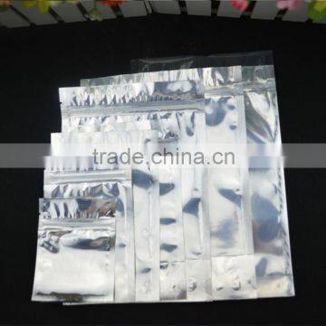 Laminated Zip Lock One Side Clear Resealable Aluminum Foil Packaging Bags Factory Price photo-3