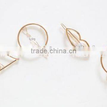 elegant metal indian types of hair pin hair clip