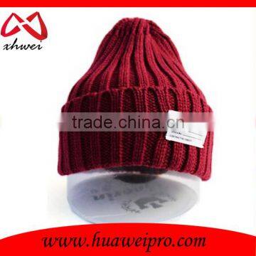Unisex Beanie Fashion American Plain Cool Knit Beanie Hat Cap With Label photo-2