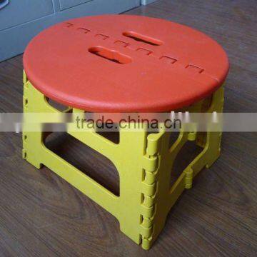 Plastic portable strong and cheap round folding stool