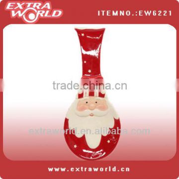 Ceramic santa claus shaped spoon