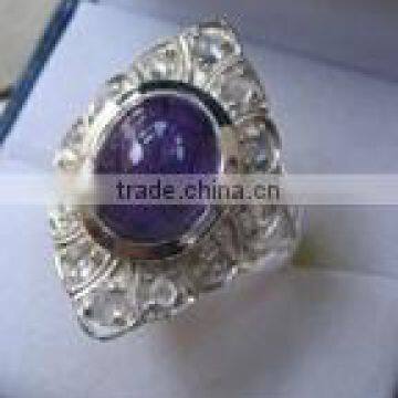 Amethyst Silver Ring