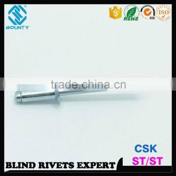 ISO15980 STEEL RIVET BODY STEEL MANDREL CSK HEAD STEEL RIVETS photo-2