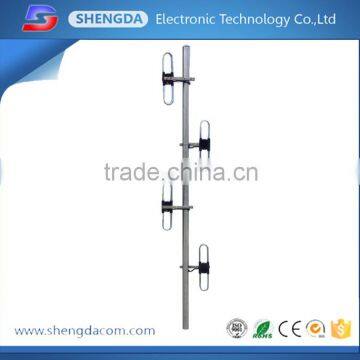 VHF 4 dipole omni directional base station array antenna with N connectcor and Allumnium ally material
