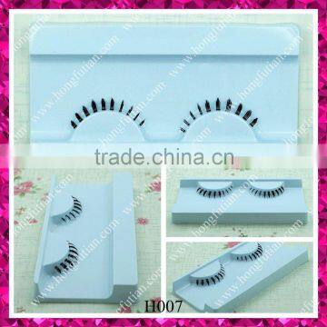 Real human hair strip individual false eyelash