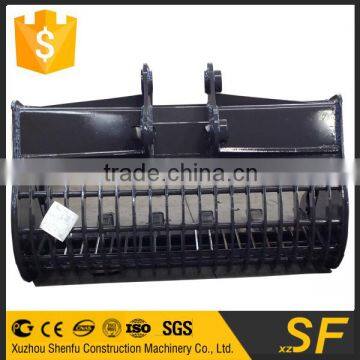 China supplier SF high quality Excavator sieve bucket, construction machinery parts screening bucket for sale