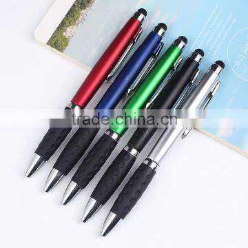 Logo customized promotion cheap stylus advertising plastic ball pen promotional pen