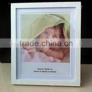 bulk cheap white black baby picture wooden mdf photo frame15x20 20x25 25x30