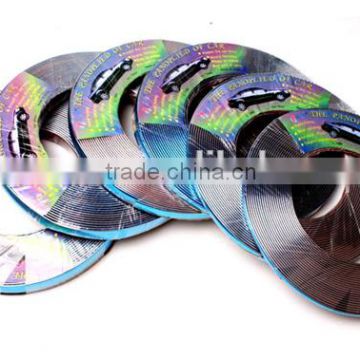 New products DIY decorative pvc adhesive silver car chrome adhesive strips