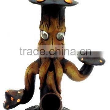 Figurine Shaped Hand Crafted Smoking Pipes - Mushroom Tree 2