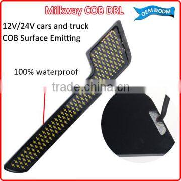 Full surface light emitting DRL day time running light DC 9-50V cob