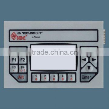 custom PET or PC membrane keypad with LCD Window