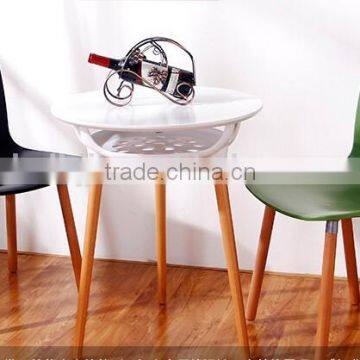 santang new wholesale indoor high-glossy K/D plastic dining table and chair 1545c