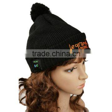 2015 Fashion Woman Bluetooth Beanie Hat With Stereo Headphone