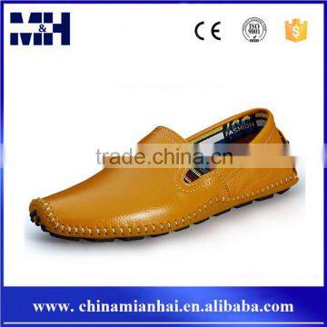 Spring New Fashion Yellow Genuine Leather Driving Men Moccasin Loafers