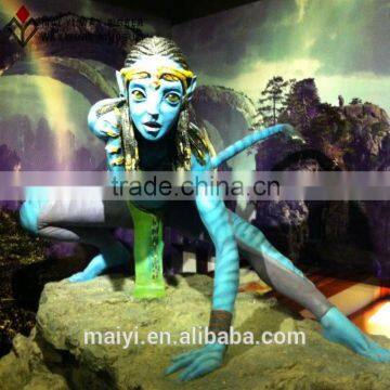 High-Simulated Marvel Fiberglass Figure of Avatar Statues