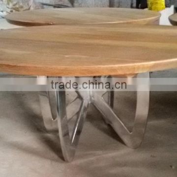 Aluminium & Wooden Coffee Table