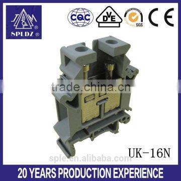 din rail mounted 16mm terminal block connector UK-16N