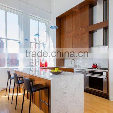 Quartz stone Carrara white Kitchen countertops