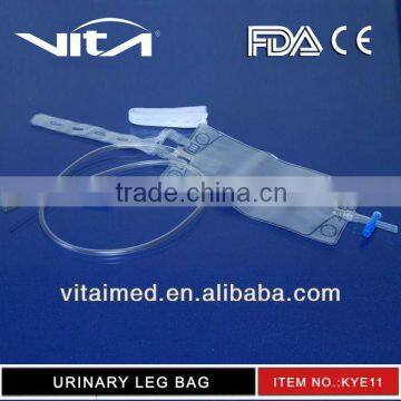 Urine Leg Bag with Latex straps