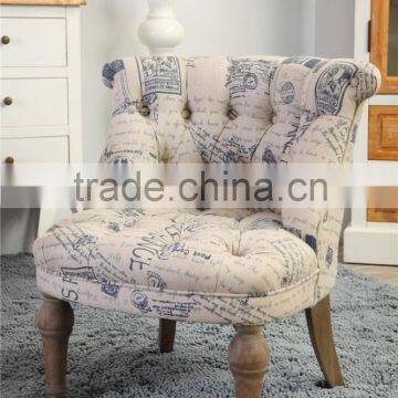 Luxury Wood Coffee Shop Sofa Chair photo-2