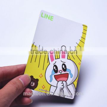 custom made cute rabbit design kids paper fridge magnets& magnet fridge