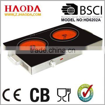 Ceramic and Glass Surface and Two Zone burners in Mechanical Model