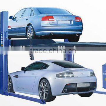 2 post home automated parking car lift equipment