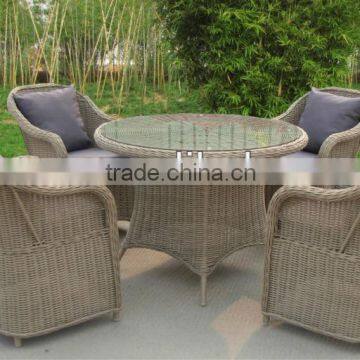 YHA020 GARDEN ROUND RATTAN TABLES AND CHAIRS PATIO FURNITURE