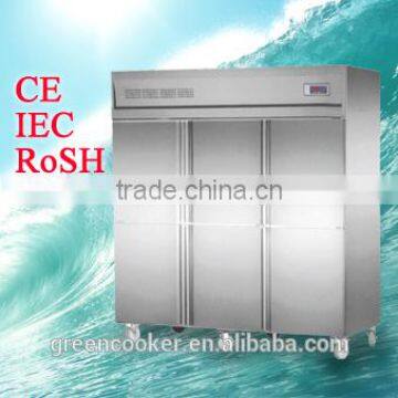 1600L Stainless Steel Kitchen Refrigerator Six Doors GH1.6L6