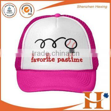 2016 new custom printed pattern and character style trucker cap bulk mesh foam summer trucker hat