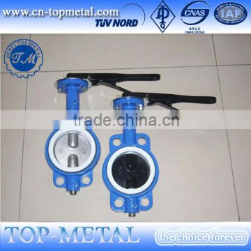 High quality Ductile Iron Wafer Butterfly Valves