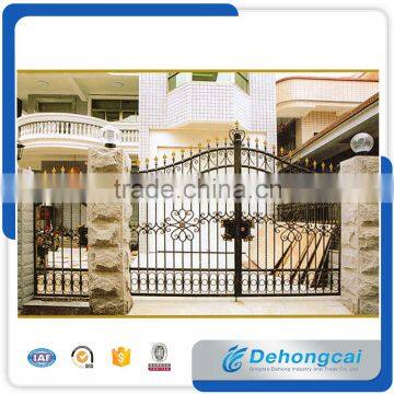 Garden Decoration Color Painted Metal Cast Aluminum Garden Gate