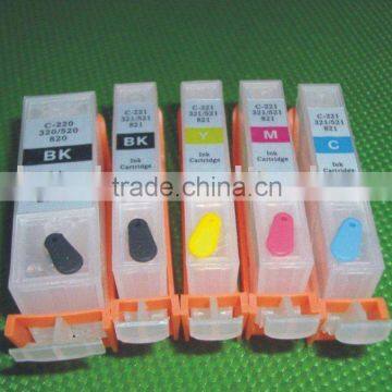 (RCC320) refillable ink cartridge for Canon PGI320 CLI321 MP540,MP620,MP630,MP1900,IP3600,IP4600,IP4700,MP640,MP560,MP550,MP990