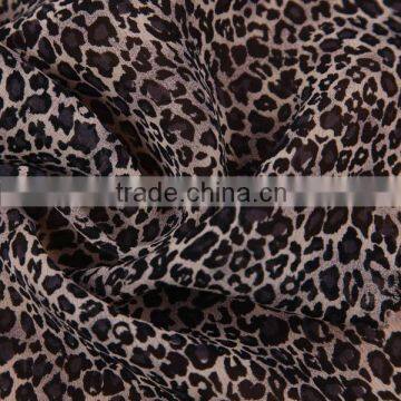 viscose print voile leopard spot pattern printing 100% viscose fabric