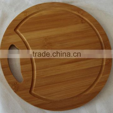 round shaped bamboo cutting board for pizza