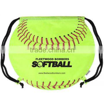 Softball Drawstring Backpack