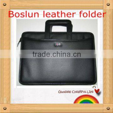 2013 Hotsale Leather A4 portfolio folder