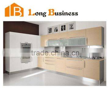 LB-JX1031 China factory supply modern modular solid wood kitchen cabinet