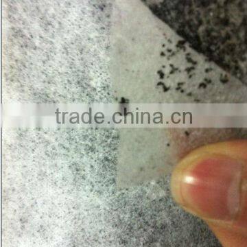 Activated carbon nonwoven filter fabrics or felt