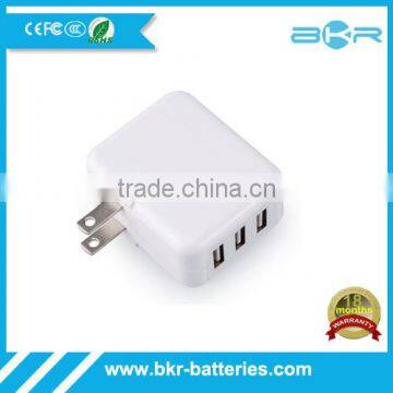 20W fast charge 3 port UK adapter charger for cell phone