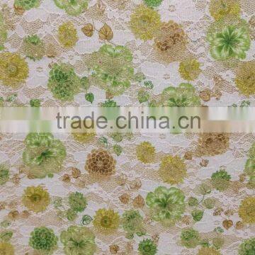 alibab china chemical foiled gold lace fabric for women garment