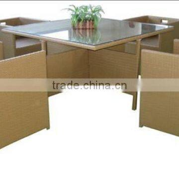 outdoor wicker rattan furniture cube garden dining set.                        
                                                Quality Choice
