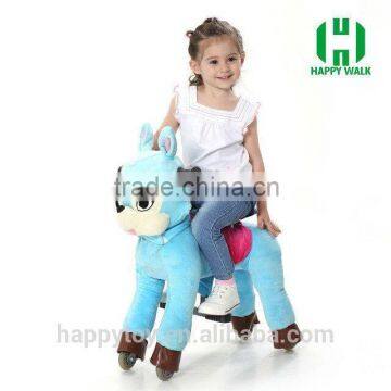 HI EN71 Wholesale Plush Unique Outdoor Ride on Horse Toys for Kids photo-3