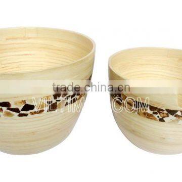 Round bamboo bowl modern bowl Core Bamboo bowl