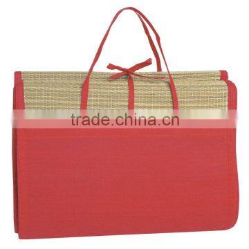 Straw Beach Mat_red