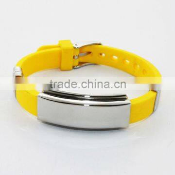 2014 Yellow Men's Energy Silicone Bracelets