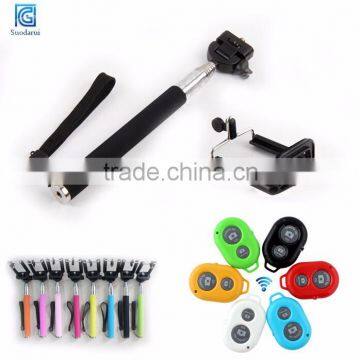 High Quality Wireless Monopod Selfie Stick, With Bluetooth Remote Shutter for Iphone 6 & 6 Plus photo-2