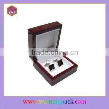 small wood cufflink case wholesale lacquerred cufflink box